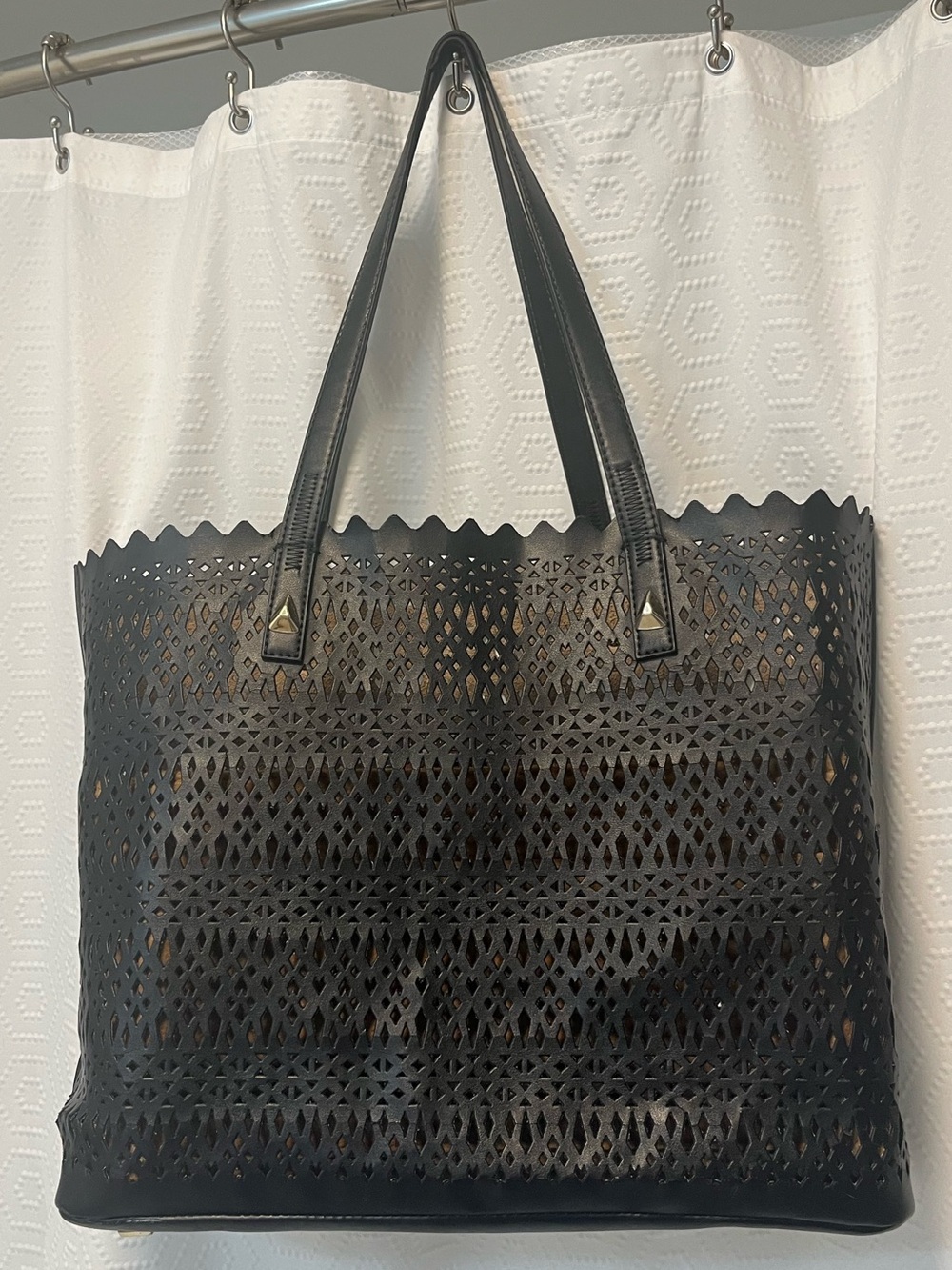 Stella & Dot Black Avalon Tote